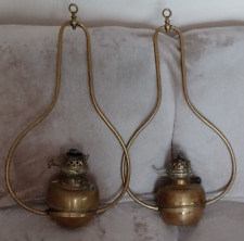Pair antique brass for sale  SWANAGE