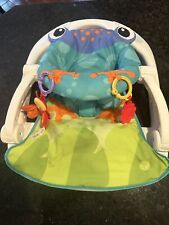 Used, Portable Frog Chair Sit-Me-Up Floor Seat with BPA-Free Teether and Crinkle-Toy for sale  Shipping to South Africa