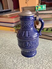 Weinkrug blau keramik gebraucht kaufen  Otterfing