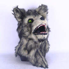 Usado, Boca en movimiento perro lobo mascota máscara de búsqueda de Halloween mascarada accesorios para cabeza completa segunda mano  Embacar hacia Mexico