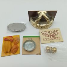 Lote de acessórios vintage para casa de bonecas toldo de metal maçanetas panela bandeja para aves comprar usado  Enviando para Brazil