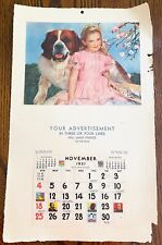 Vintage advertising calendar for sale  Wilmington
