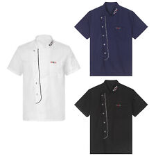 T-Shirt Uniform Küche Jacke Kurzarm Tops mit Taschen Restaurant Kochen Hotel comprar usado  Enviando para Brazil