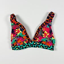 NEW Maaji Pura Wild Rocket Fixed Animal Floral Print Triangle Bikini Swim Top S for sale  Shipping to South Africa