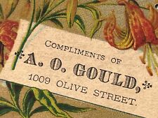 St. Louis Missouri Vitoriano Comércio Cartão A.o. Gould Café Torrado leverings 1880 comprar usado  Enviando para Brazil