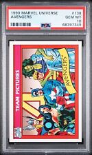 Marvel Universe Impel Avengers 1990 #138 PSA 10 gemas como nuevas fotos de equipo segunda mano  Embacar hacia Mexico