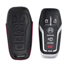 Capa preta para Ford Mustang 5 botões controle remoto carro fob bolsa couro ecológico chave de carro comprar usado  Enviando para Brazil