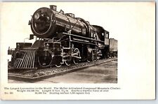 Postcard largest locomotive for sale  Shelburne Falls