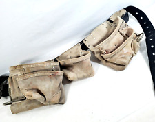 Delantal de construcción general AWP cinturón de herramientas de cuero de gamuza bronceado 54" 1LS-195 segunda mano  Embacar hacia Argentina