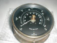 MAXIMUM INC 6" Anemometer Brass Copper Wind Speed Direction Meter Guage UNTESTED for sale  Shipping to South Africa