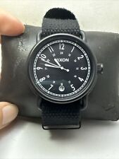 Reloj Nixon A3221148 para hombre The Axe negro correa de nailon esfera negra fecha-H17, usado segunda mano  Embacar hacia Argentina