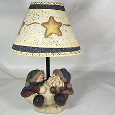 Boneco de neve e Papai Noel bancada abajur de mesa luz estrela sombra com fio usado, usado comprar usado  Enviando para Brazil