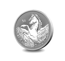 Srebrna moneta Wyspy Dziewicze 1 uncja 999 Pegaz 2022 * ST * z kapsułką , używany na sprzedaż  Wysyłka do Poland