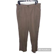 Pantalones de rastreo para mujer Chico's modales beige de carga Capris talla 1 segunda mano  Embacar hacia Argentina