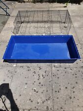 Extra Large Rabbit Cage 120cm Pet Guinea Pig Plastic Metal Indoor Blue or Black for sale  BROMSGROVE