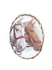 Horses porcelain oval for sale  Port Huron