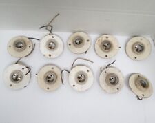 Usado, 10 Leviton 2 peças anel tipo base média soquete de porcelana com montagem redonda ba comprar usado  Enviando para Brazil