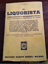 Liquorista ulrico hoepli usato  La Maddalena