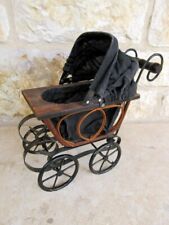 Carrinho de bebê antigo de metal/madeira carrinho de bebê carrinho de bebê comprar usado  Enviando para Brazil