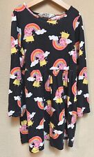 Vestido arco-íris H&M infantil meninas Peppa Pig EUA S 6x/7 6-8y comprar usado  Enviando para Brazil