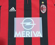 AC Milan MERIVA Home patrocinador 2003/04 transferência de calor branco tamanho adulto comprar usado  Enviando para Brazil
