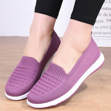 Womens Casual Comfy Slip On Flats Loafers Moms Summer Breathable Walking Shoes tweedehands  verschepen naar Netherlands