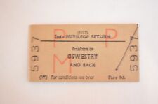 Railway ticket btc for sale  BANBURY