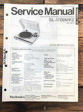 Technics SL-1700 MK2 toca-discos / toca-discos manual de serviço *original* comprar usado  Enviando para Brazil