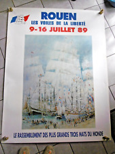 Grande affiche plastifiee d'occasion  Rouen-