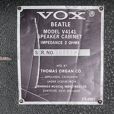 Vintage vox beatle for sale  Shipping to Ireland