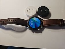 Huawei GT LTN-B19 Smart Watch -Black  brown leather strap for sale  Shipping to South Africa