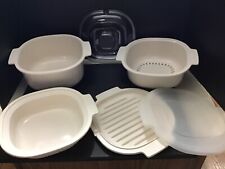Vintage Rubbermaid Microwave Cookware  6 Piece  LOT Set Microware Melamine Clean for sale  Wallingford