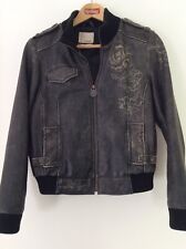 Kickers leather jacket for sale  LONDON
