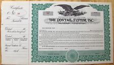 Stock certificate dovetail for sale  Brooklyn