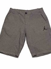 Pantalones cortos de golf informales Nike Air Jordan para hombre gris Bermudas con botones mosca talla 34 lectura, usado segunda mano  Embacar hacia Mexico