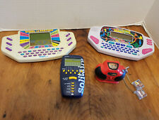 4 VTG Handheld Games Wheel of Fortune Solitaire Name thatTune Hit Clips UNTESTED for sale  Shipping to United Kingdom