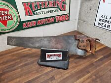 K741- Antique Disston 20" D8 11 pt Panel Hand Saw for sale  Shipping to South Africa