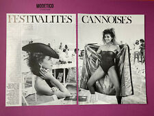 Helmut Newton Vogue Paris photography 1981 Festival Cannes press clipping photo  d'occasion  Lyon VIII