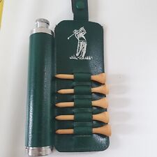 Green leather golf for sale  CHELTENHAM