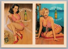 Adesivos pin up de uísque escocês misturado Cutty Sark meninas cartão postal publicidade comprar usado  Enviando para Brazil