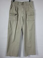 Cabela's Men's 31 Pants Jeans 7-Pocket Hiker Cargo Pockets Khaki Tan 100% Cotton for sale  Shipping to South Africa