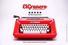 Olivetti Studio 46 Custom Red Typewriter, Vintage, Mint Condition, Manual, usado comprar usado  Enviando para Brazil