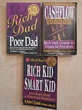 Usado, Robert Kiyosaki x 3 libros padre rico niño rico cuadrante inteligente flujo de efectivo inteligente segunda mano  Embacar hacia Argentina
