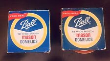 Vintage Ball Mason Wide Mouth Dome 24 Lids (2 boxes) Home Canning Inner Coating for sale  Shipping to South Africa