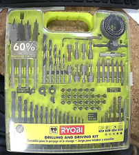 Ryobi A98901G 90 Piece Drilling and Driving Kit Hole Saw Plastic Masonry Metal, used for sale  Shipping to South Africa