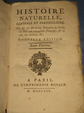 1779..histoire naturelle..tome d'occasion  France
