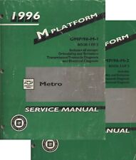 Usado, Manuais de serviço de fábrica Chevrolet Geo Metro 1996 (plataforma GM M, conjunto de 2 volumes)  comprar usado  Enviando para Brazil