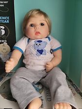 Boneca bebê menino renascido Aori 22 polegadas realista recém-nascido realista, príncipe bonito comprar usado  Enviando para Brazil