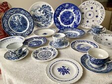 Vintage Mismatched China BLUE & WHITE ~ Service for 4 ~ 20 Pieces ~FREE Shipping for sale  Shipping to South Africa