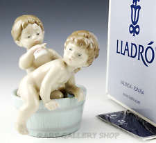 Lladro Figurine BATH TIME BOYS KIDS TWINS IN WASH TUB #6411 Retired Mint in Box for sale  Shipping to South Africa